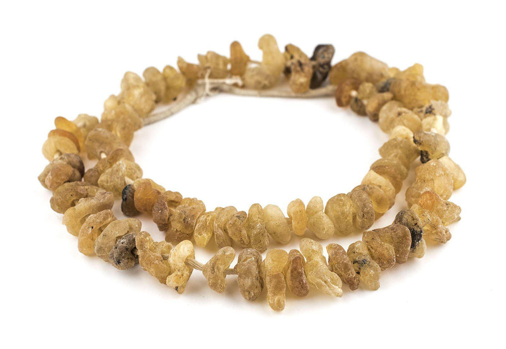 Small River Amber African Trade Beads - The Bead Chest