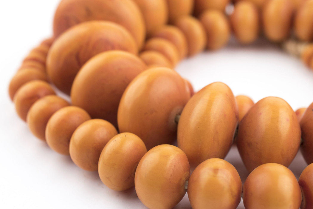 Super Jumbo Graduated Kenya Amber Resin Beads - The Bead Chest