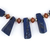 Natural Afghan Stone Lapis Dangle Necklace