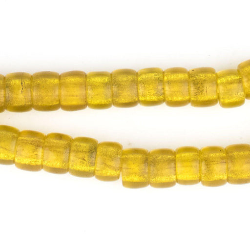 Old Semi-Translucent Yellow Padre Beads - The Bead Chest