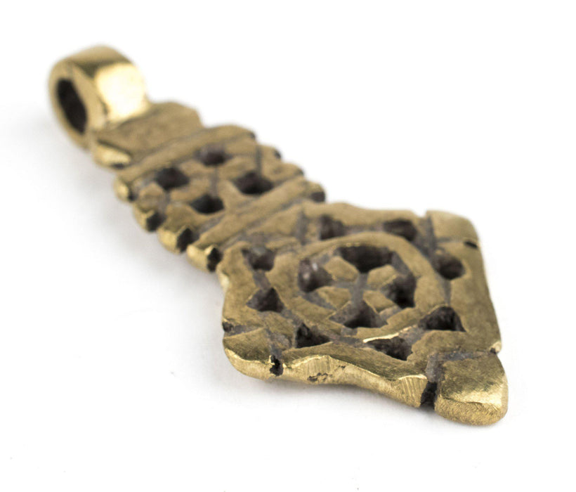 Brass Ethiopian Coptic Cross (44x22mm) - The Bead Chest
