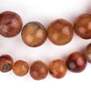 Carnelian Stone Sphere Beads (Graduated)