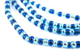 Blue Medley Ghana Glass Seed Beads (4mm) - The Bead Chest
