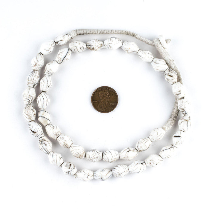 Naga Shell Bicone Beads (12x9mm) - The Bead Chest