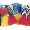 Vintage Triangle Mali Wedding Beads (29x35mm)