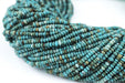 Blue Aqua Tiny Turquoise Stone Saucer Beads (2.5mm) - The Bead Chest