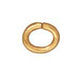 3x2mm Gold Plated Oval Jump Rings (Approx 500 pieces) - The Bead Chest