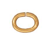 4x3mm Gold Plated Oval Jump Rings (Approx 500 pieces) - The Bead Chest