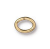 5x3.5mm Gold Plated Oval Jump Rings (Approx 100 pieces)