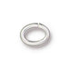 5x3.5mm White Bronze Plated Oval Jump Rings (Approx 100 pieces) - The Bead Chest