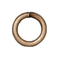 TierraCast 5mm Antiqued Brass Round Jump Rings (Approx 100 pieces) - The Bead Chest