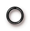 TierraCast 6mm Black Round Jump Rings (Approx 100 pieces)