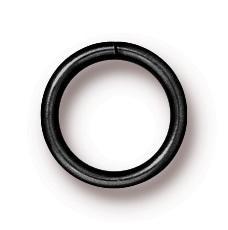 TierraCast 8mm Black Round Jump Rings (Approx 100 pieces) - The Bead Chest