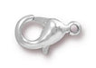 Silver Plated Lobster Clasps (12x7mm, 5 Pieces) - The Bead Chest