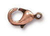 Antiqued Copper Lobster Clasps (12x7mm, 5 Pieces)