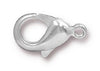 Silver Plated Lobster Clasps (15x9mm, 5 Pieces)