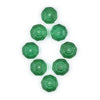 Vintage Green Czech Vaseline Trade Beads (Set of 8)