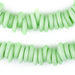 Pistachio Green Annular Wound Dogon Beads (14mm) - The Bead Chest