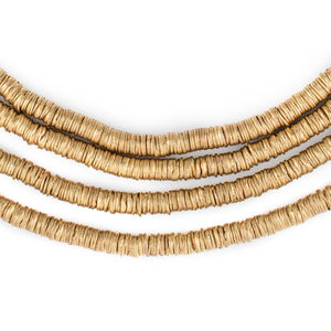 Gold Interlocking Crisp Beads (4mm)