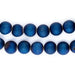 Blue Round Druzy Agate Beads (10mm) - The Bead Chest