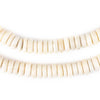 White Bone Donut Beads (3x9mm)