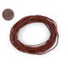 0.8mm Brown Round Leather Cord (15ft) - The Bead Chest