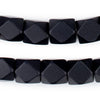 Black Diamond Cut Natural Wood Beads (15mm)