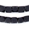 Black Diamond Cut Natural Wood Beads (12mm)