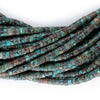 Dark Turquoise Stone Heishi Beads (4mm)