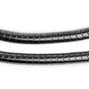 Charcoal Interlocking Non-Magnetic Hematite Snake Beads (8mm)