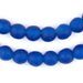 Dark Azul Recycled Glass Beads (11mm) - The Bead Chest