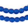 Dark Azul Recycled Glass Beads (11mm)