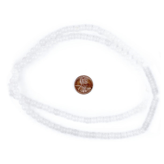 Round White Jade Beads (6mm) - The Bead Chest