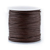 1.0mm Dark Brown Round Leather Cord (75ft)
