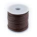 1.0mm Dark Brown Round Leather Cord (75ft) - The Bead Chest
