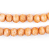 Orange Rustic Bone Mala Beads (10mm)