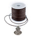 1.0mm Dark Brown Round Leather Cord (75ft) - The Bead Chest