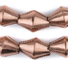 Jumbo Ethiopian Wired Copper Bicone Beads (28x20mm)
