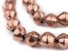 Ethiopian Wired Copper Bicone Beads (15mm) - The Bead Chest