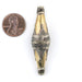 Elongated Afghan Tribal Brass Bead (54x15mm) - The Bead Chest