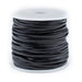 1.5mm Black Flat Leather Cord (75ft) - The Bead Chest