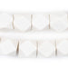 White Diamond Cut Natural Wood Beads (15mm) - The Bead Chest