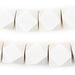 White Diamond Cut Natural Wood Beads (17mm) - The Bead Chest
