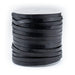 4.0mm Black Flat Leather Cord (75ft) - The Bead Chest