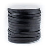 4.0mm Black Flat Leather Cord (75ft)