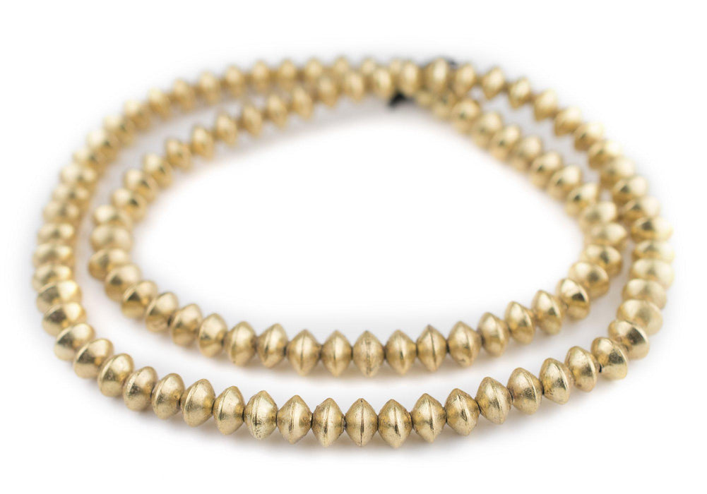 Ethiopian Brass Saucer Beads (8mm) - The Bead Chest