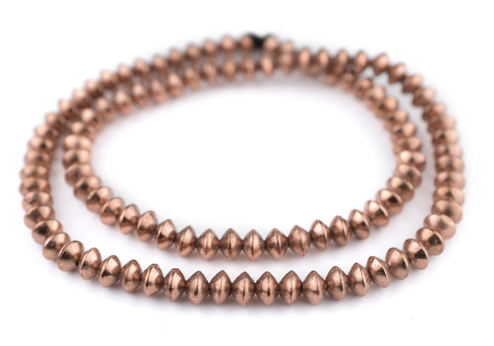 Ethiopian Copper Saucer Beads (8mm) - The Bead Chest
