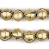Ethiopian Wired Brass Bicone Beads (15mm)