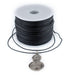 0.5mm Black Waxed Cotton Cord (300ft) - The Bead Chest