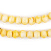 Yellow Rustic Bone Mala Beads (10mm)